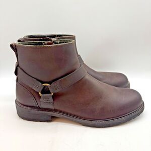 J. Murphy Short Harness Boots Men's 12M Brown Leather Side Zip Ankle 59-60251
